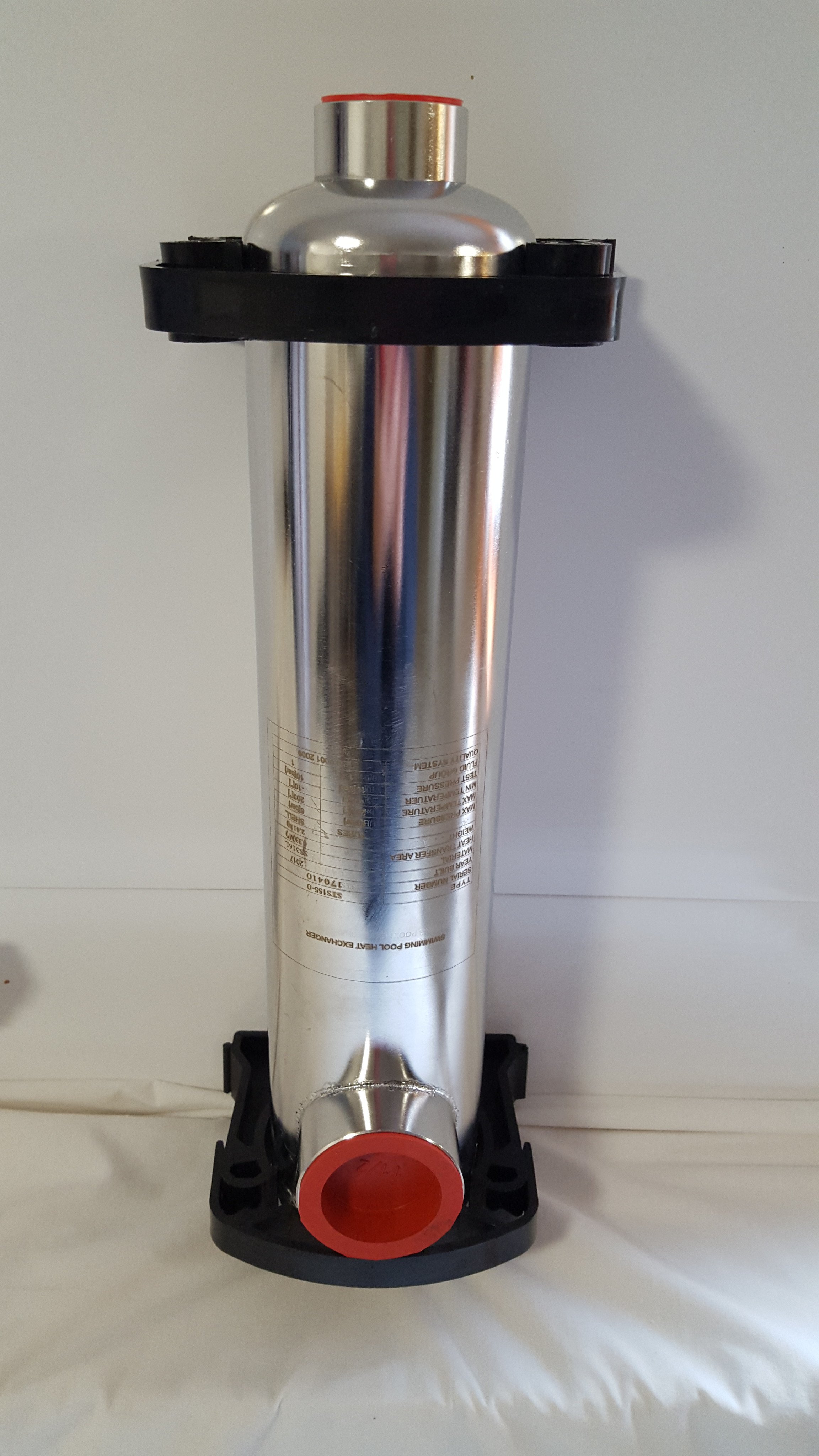 155,000 BTU Stainless Steel Tube and Shell Heat Exchanger for Pools/Spas os  - The Log Boiler