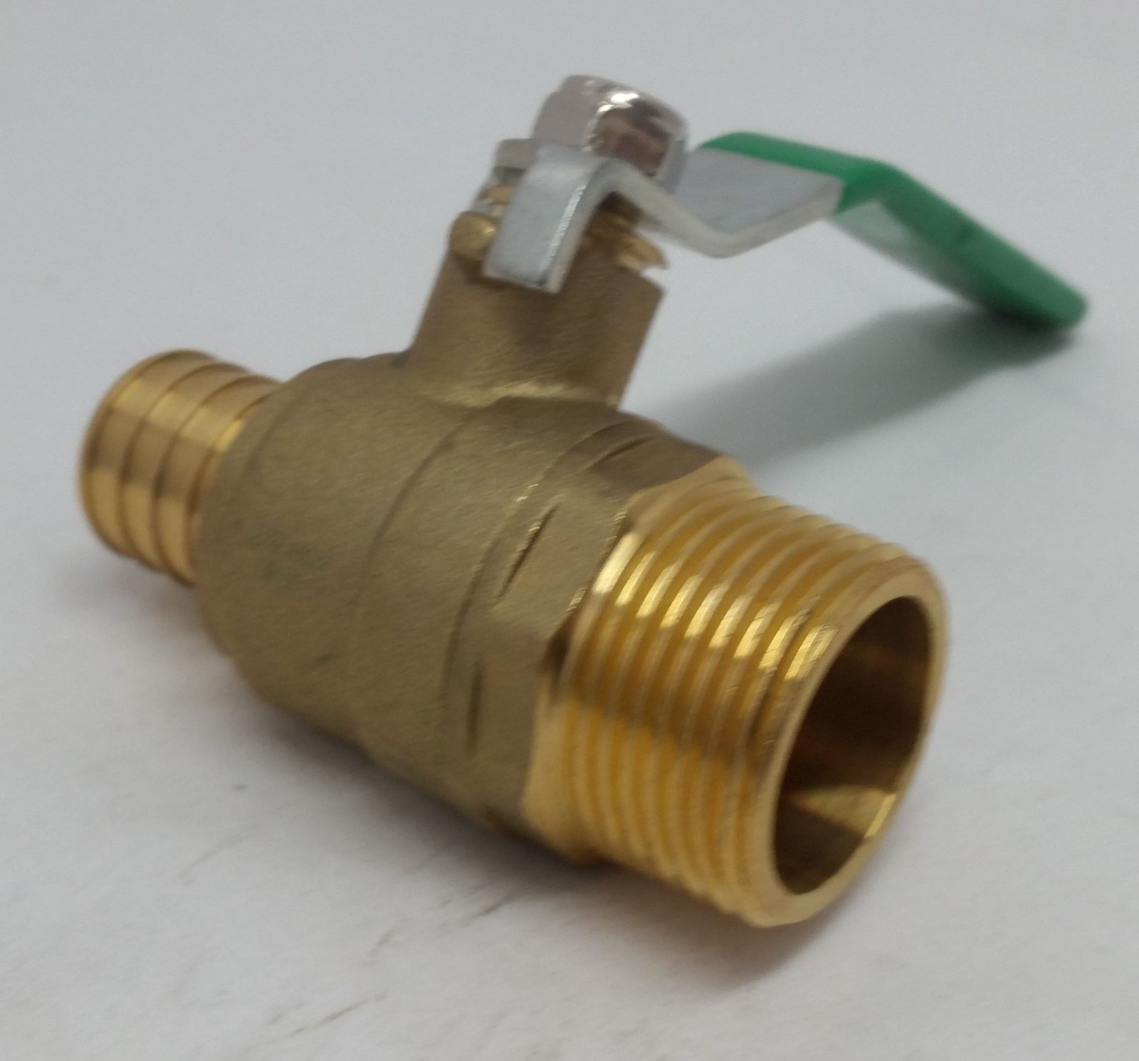 1/2" Male Pipe Threaded (MPT) Ball Valve X 1/2" Pex - The Log Boiler