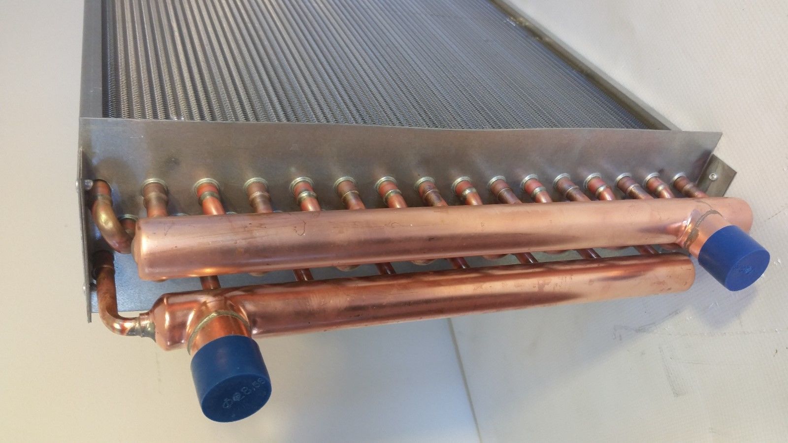 8x8 Water to Air Heat Exchanger 1 Copper Ports With Install Kit - The Log  Boiler